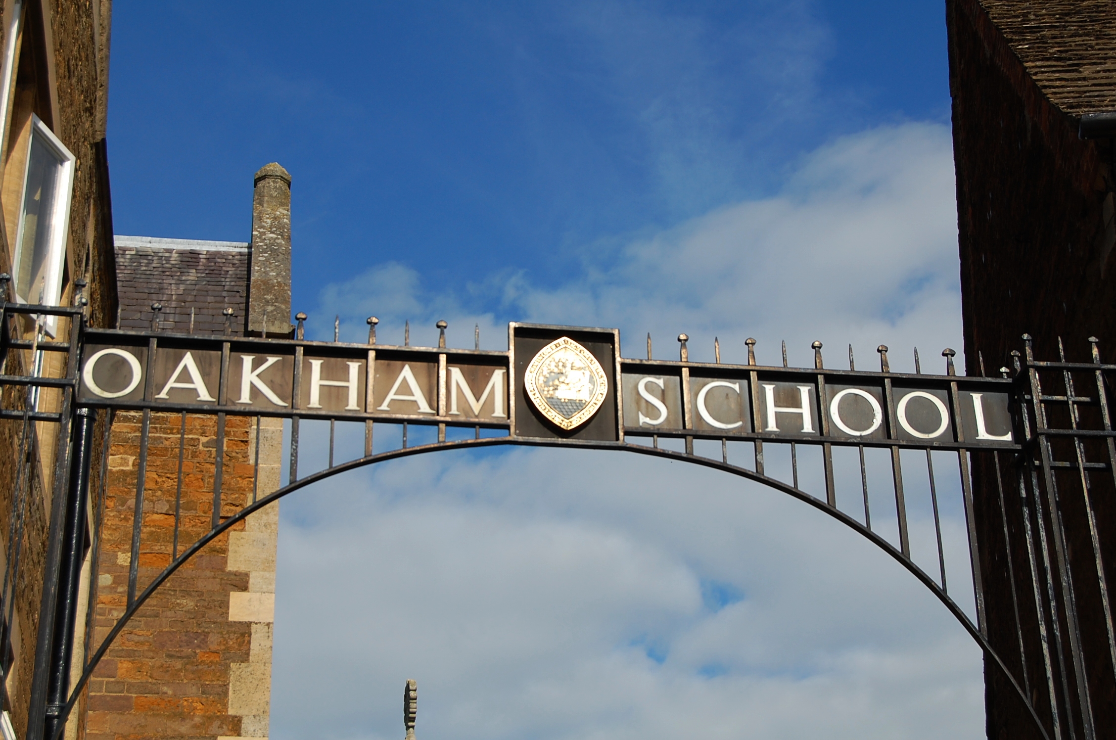 Oakham School campus photo school gate archway