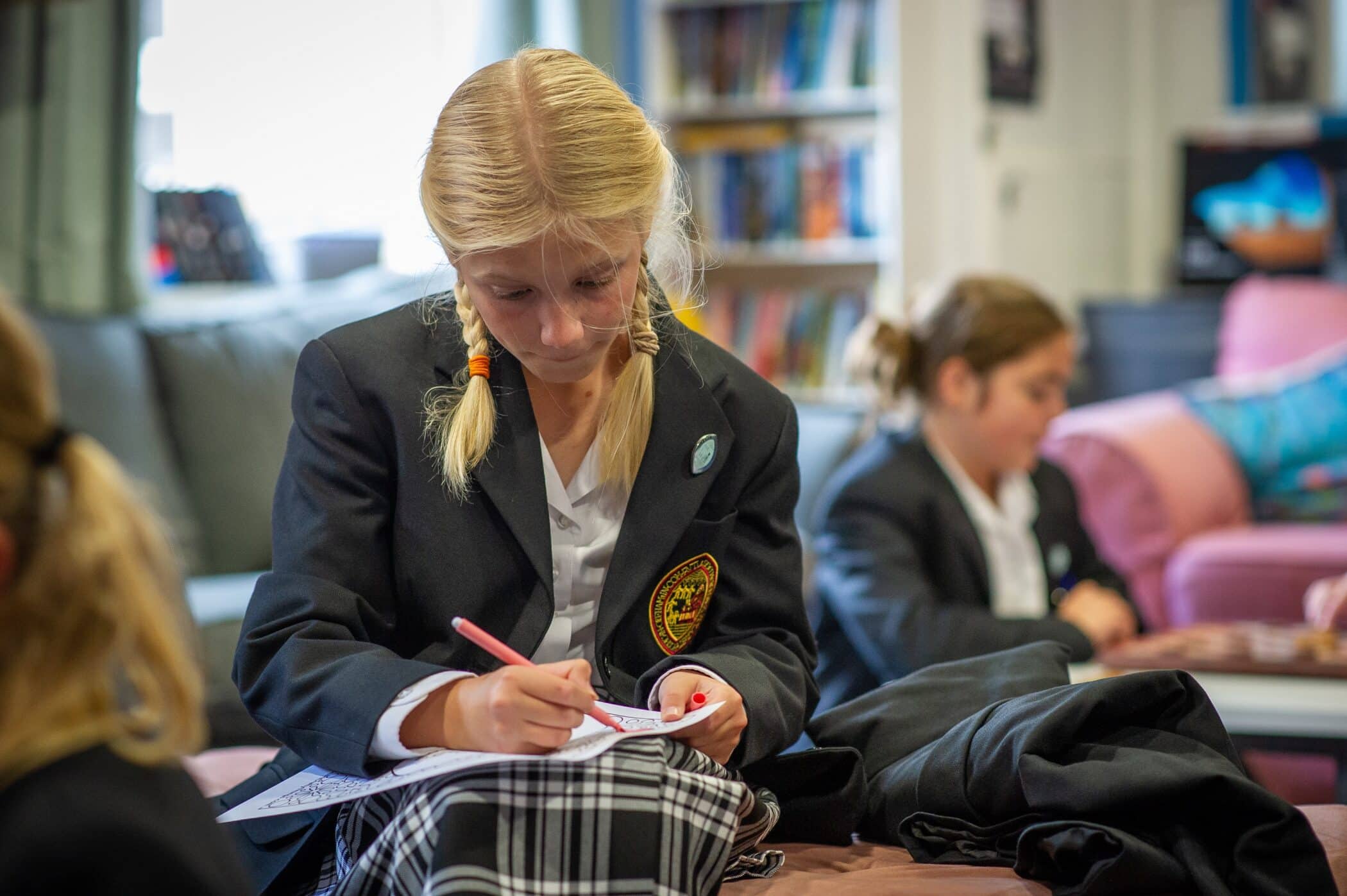 Ancaster pupil working in house