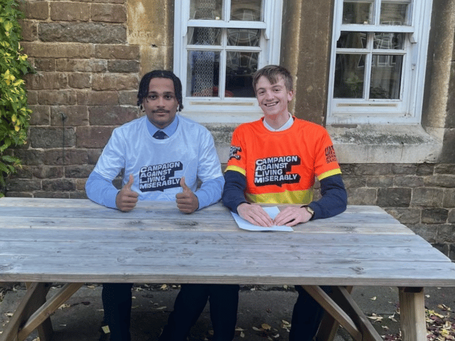 Charity Pupil Jono and friend running challenge - for web