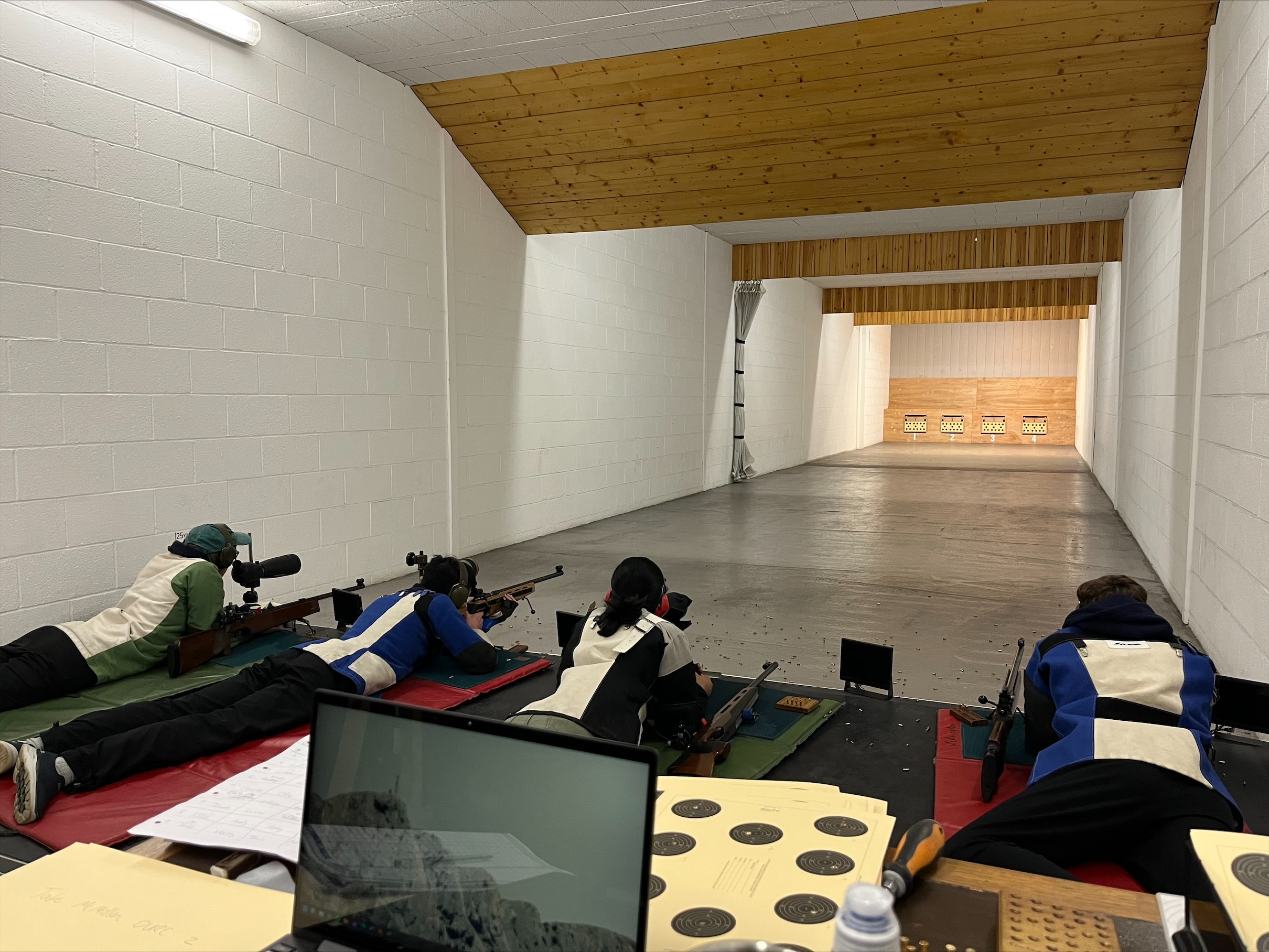 Pupils rifle shooting