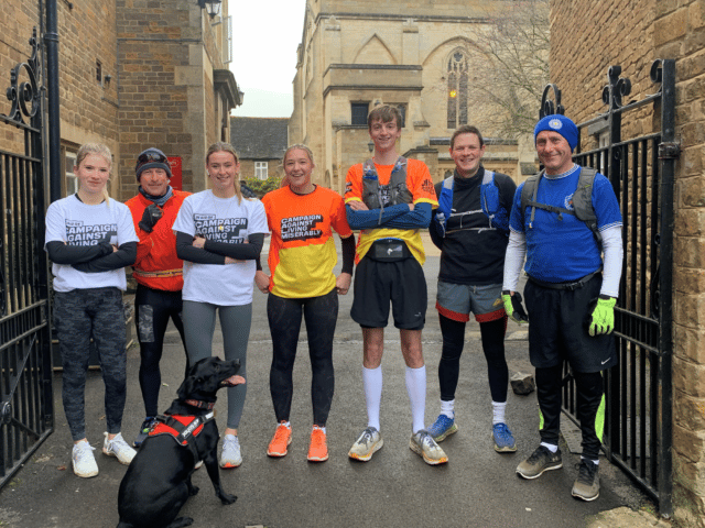 Jono and friends running for web