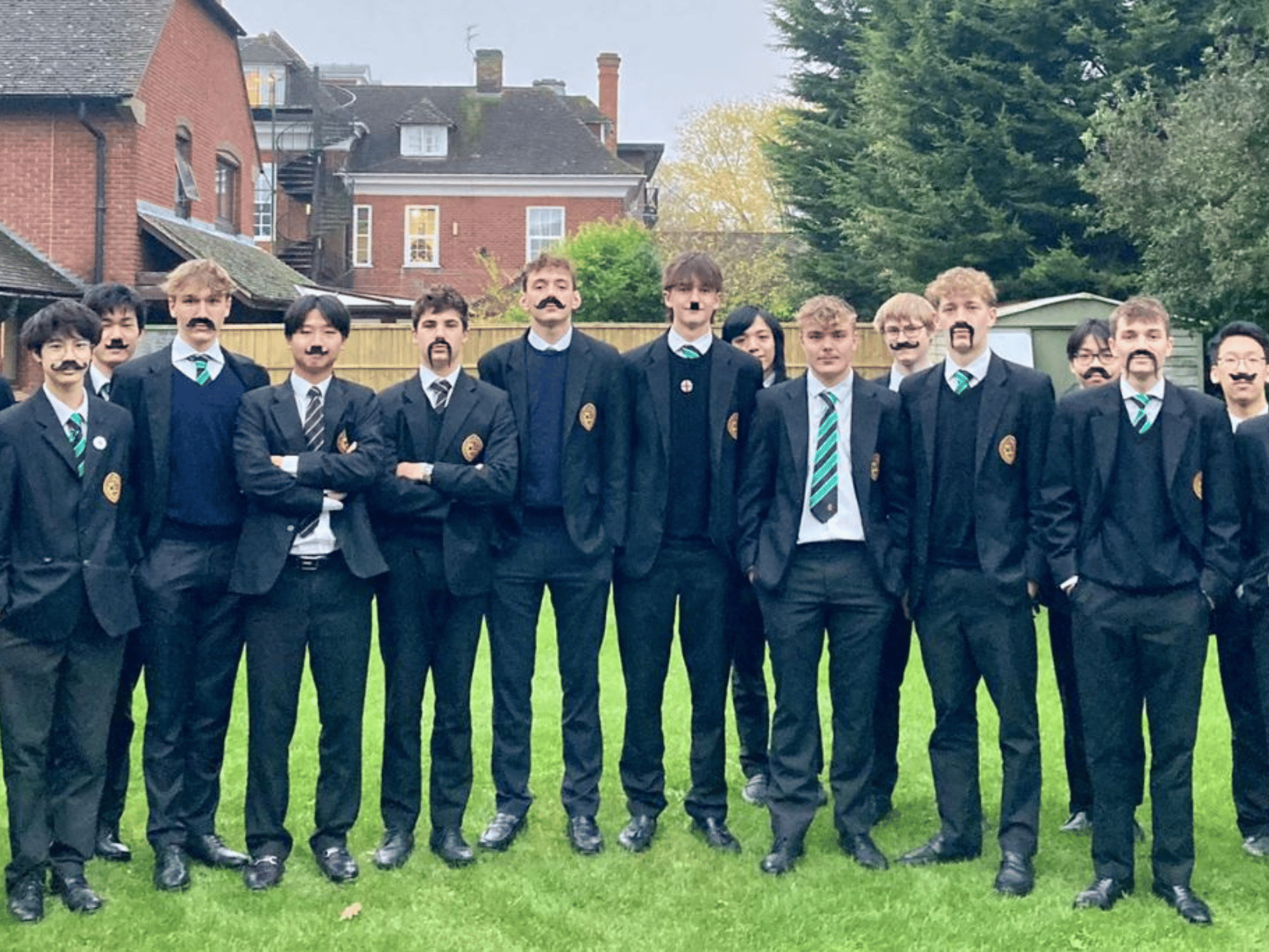 Boys growing Moustaches for Movember