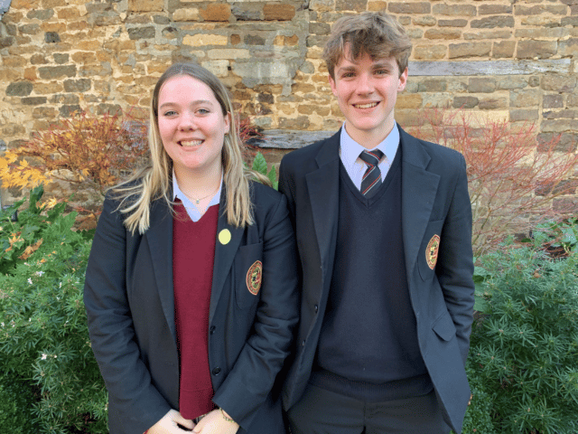 Oakham School - Sophie and David, who spoke about neurodiversity