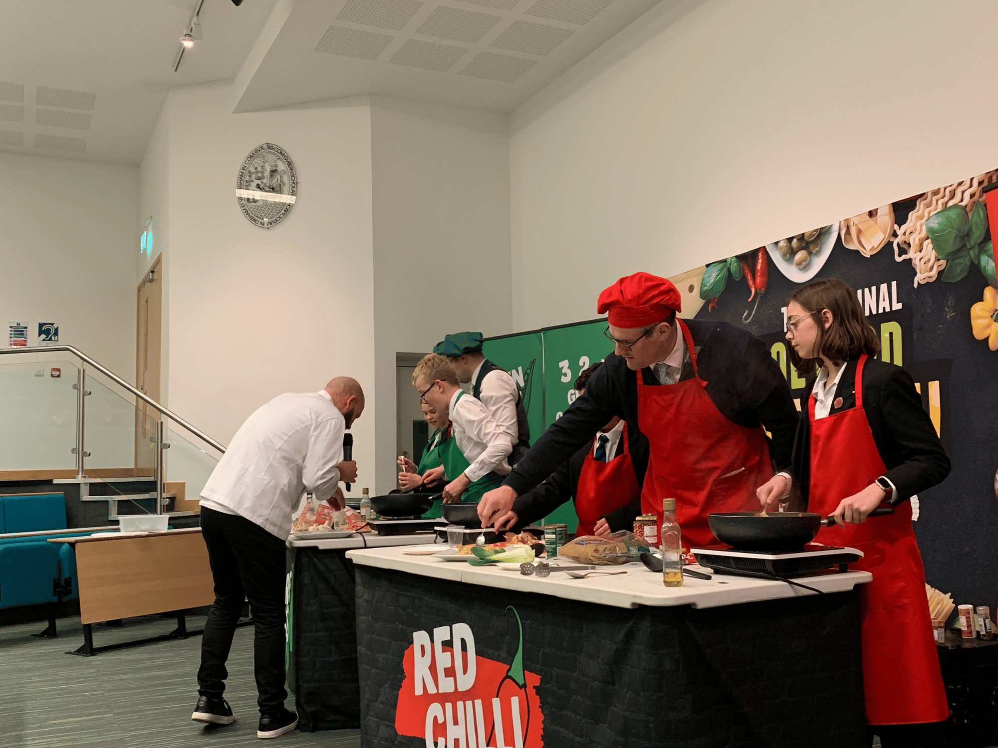 Lower School pupils cooking