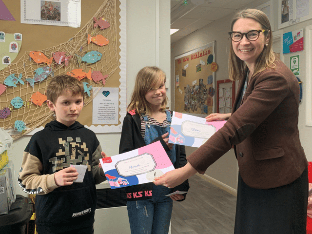 The winners of the poetry competition, March 23