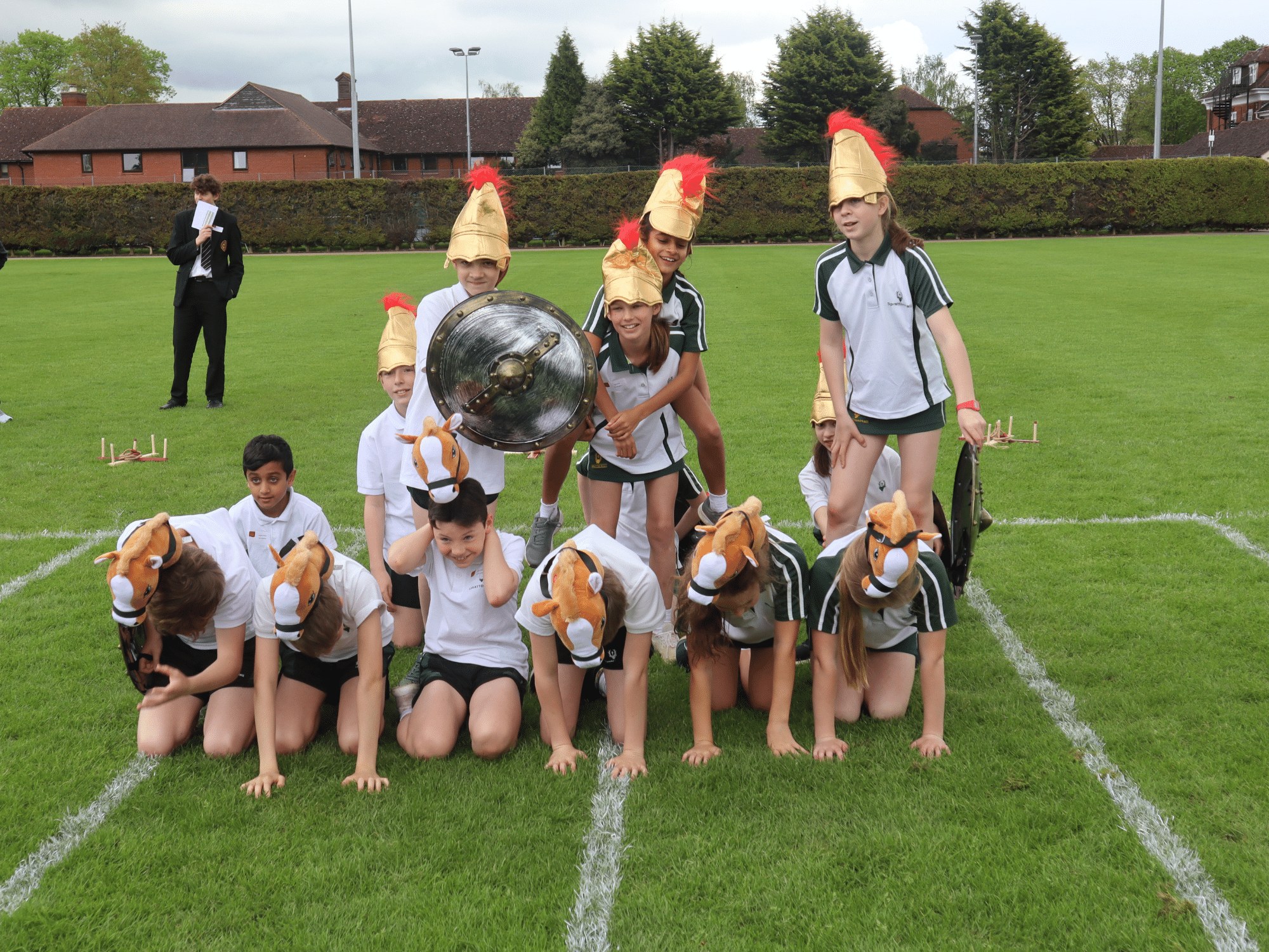 Oakham Olympics FSL event relay chariot race