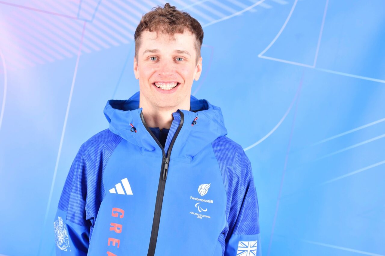Fred Warburton in his ParalympicsGB kit in 2026