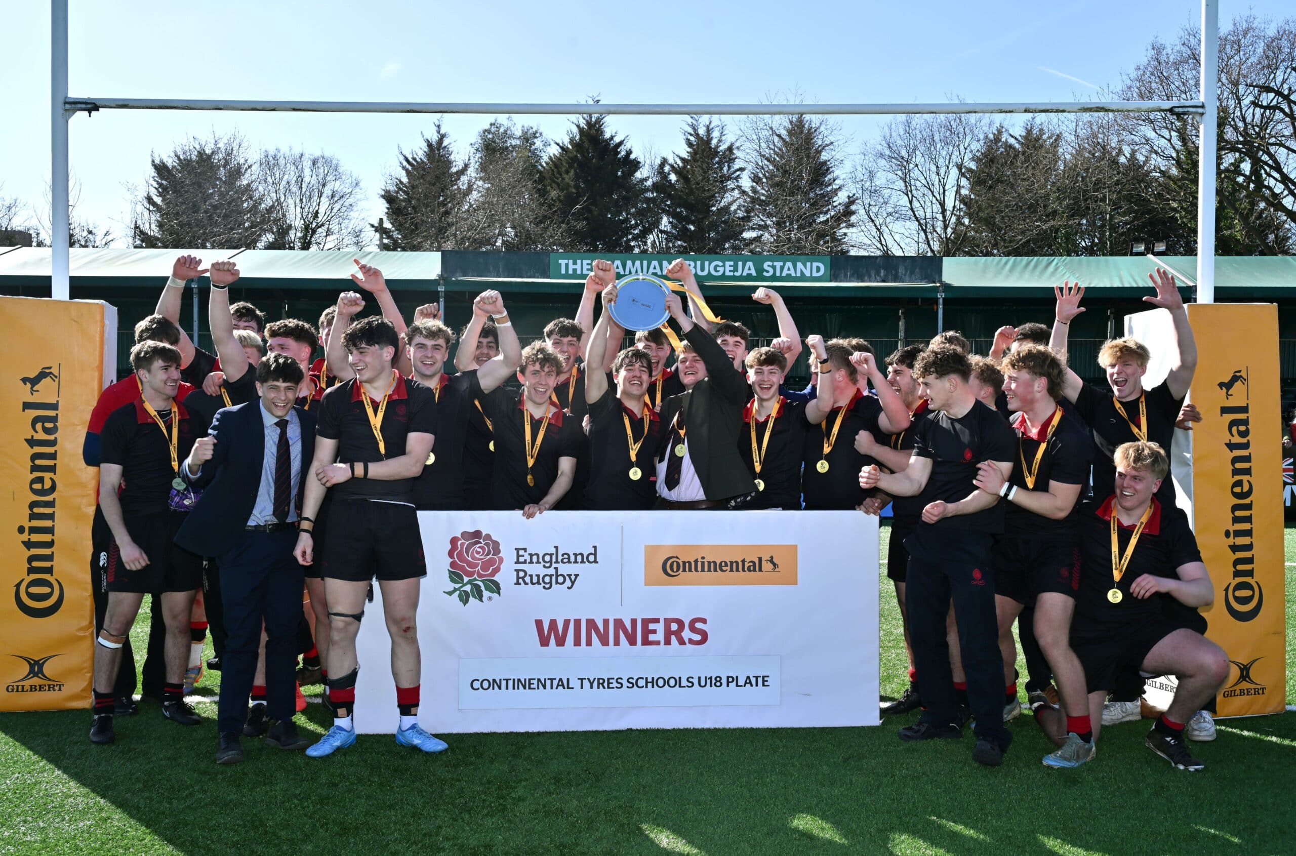 The boys' 1st XV rugby team at the U18 National Plate Final